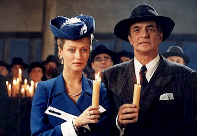 Agnieszka Wagner a Jiří Bartoška ve "Všichni moji blízcí" (1999)