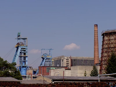 Der Schacht "Centrum" bei Most, 2004